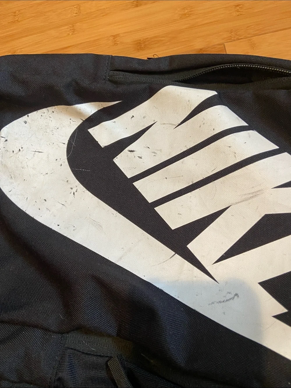Nike Black Backpack with White Logo